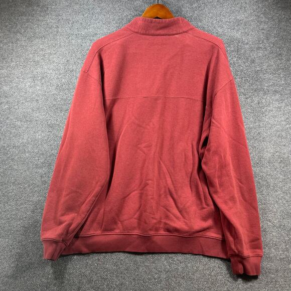 Columbia 1/2 Zip Hart Mountain II Pullover Men's XXL Red Comfort Fit Sweatshirt - Picture 8 of 9